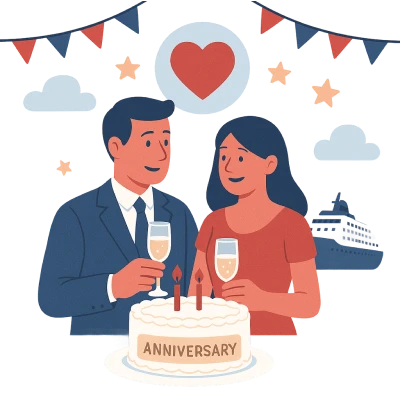 クルーズでの記念日や特別な日の祝い方